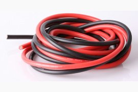 Силиконовый провод 18AWG красный (1м) - силиконовый провод